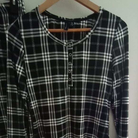Cynthia Rowley Other - 'CYNTHIA ROWLEY' Pajama Set S/P Black & White Plaid